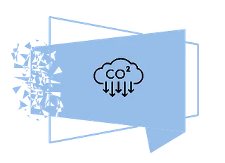 icône émission de CO2